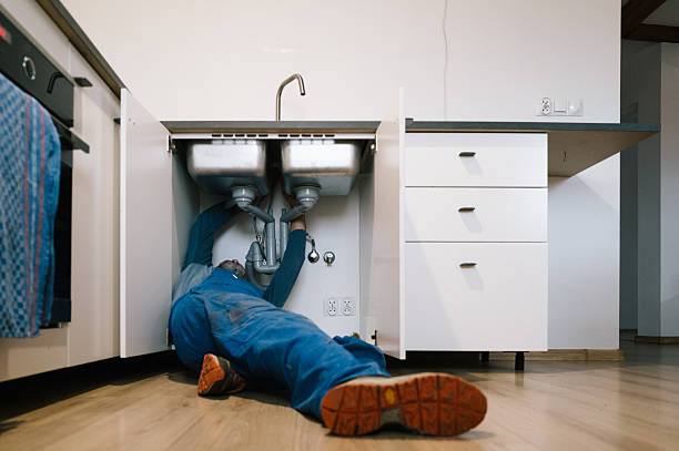 Professional Emergency Plumber technician working in Davis Junction, IL